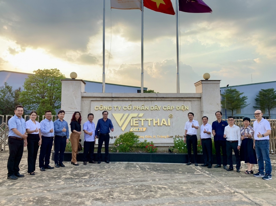 Hiệp hội Saca thăm nhà máy dây cáp điện Việt Thái